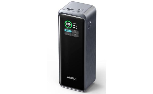 Anker Prime Power Bank, 27,650mAh 3-Port 250W Portable Charger for Travel, TSA-Approved, Smart App, for MacBook Pro/Air, iPhone 16/15/14 Series, Samsung, Laptops - Black